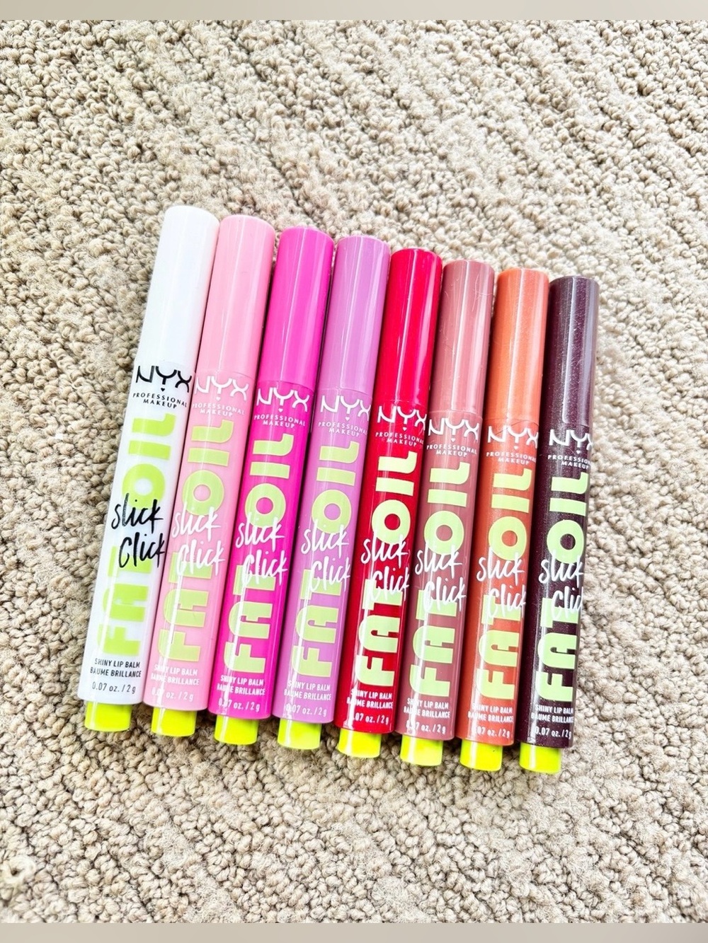nyx — fat oil slick click tinted lip balm bundle